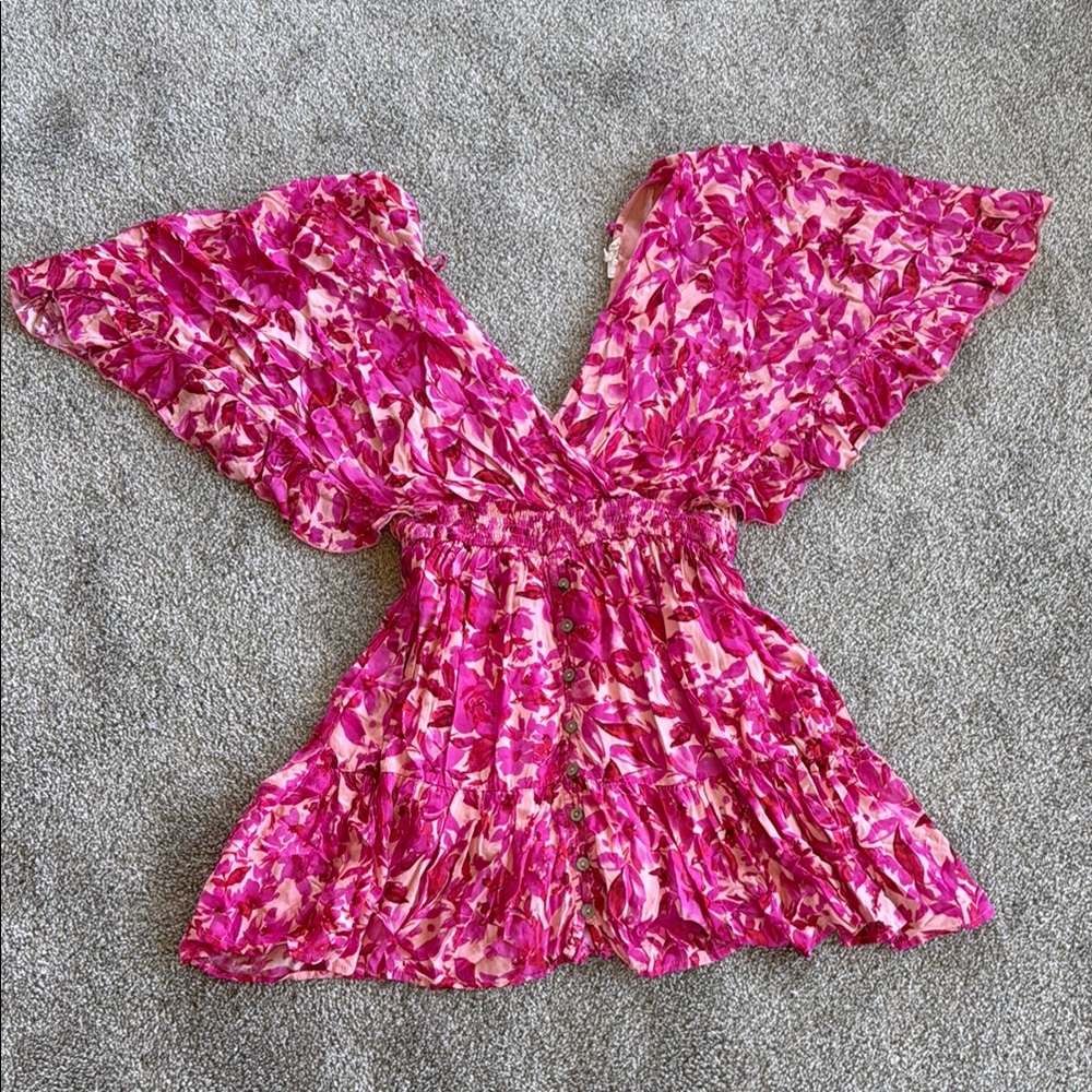 Pink Floral Dress